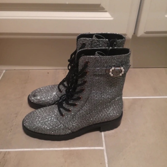 Stuart Weitzman Shoes - Stuart Weitzman Silver Ankle Boots